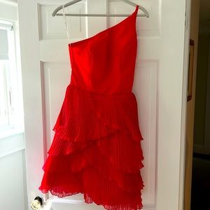 Rachel Allan size 2 red cutout cocktail dress